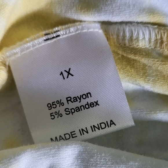 Reese Dipdye Tie Dye Smock Off The Shoulder Top Size 1X - Picture 9 of 11